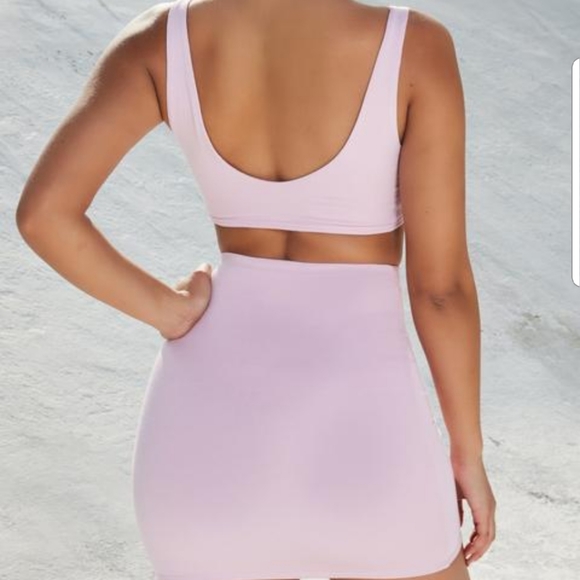 Oh Polly Two Piece Crop Top and skirt - Picture 4 of 5